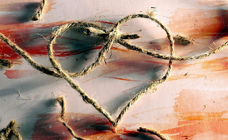 Love and Binding (for my DN friends), graph, special, pic, paint, binding, bonito, rope, wall, lovers, friendship, love, HD wallpaper