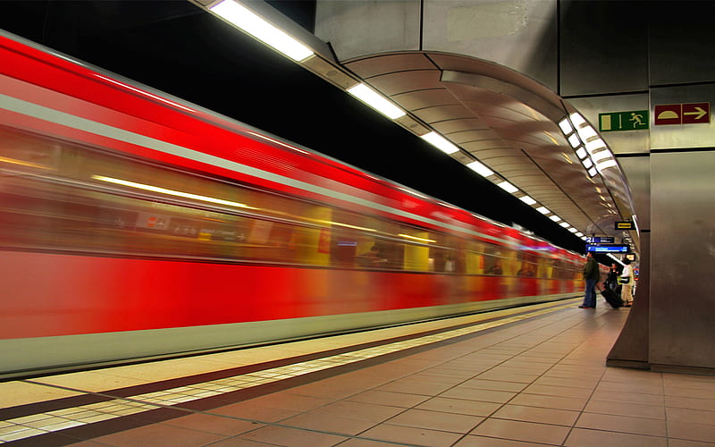 tube, people mover, subterranean, subway, HD wallpaper