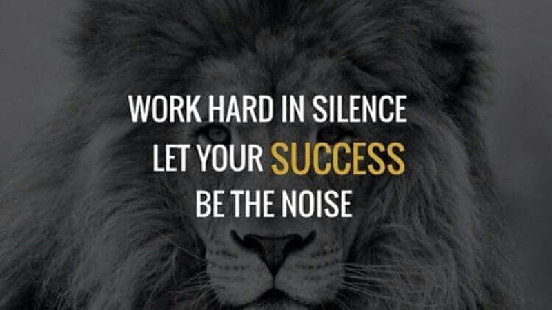 Work Hard In Silence Let Your Success Be The Noise Motivational, HD wallpaper