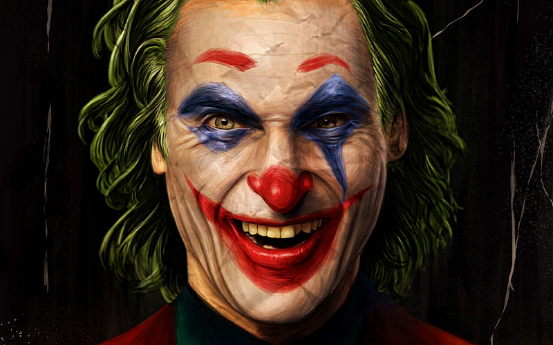 Joker artwork, 2019 movie, supervillain, fan art, portrait, Joker , Joaquin Phoenix, HD wallpaper