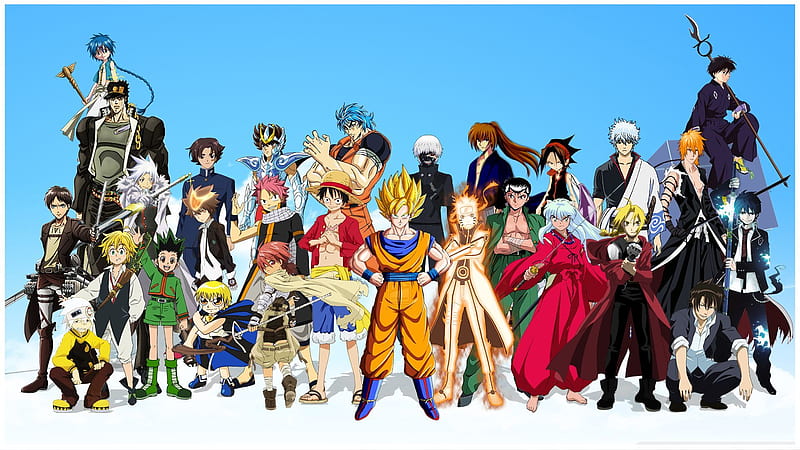 Anime Mix, animes, attack on titan, bleach, code geass, jojo