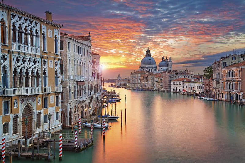 Venice, architecture, cool, canal, houses, fun, HD wallpaper