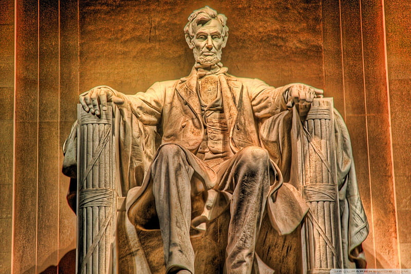 Lincoln Memorial, abraham lincoln, lincoln, president lincoln, HD wallpaper