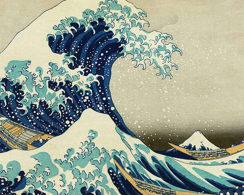 Great Wave Off Kanagawa, Japanese Wave, HD wallpaper