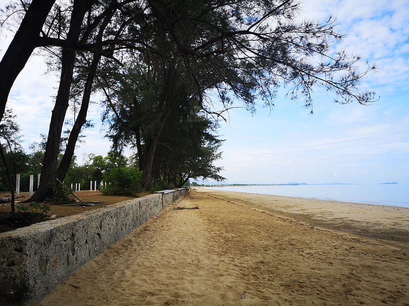 beach, kota kinabalu, sabah, HD wallpaper