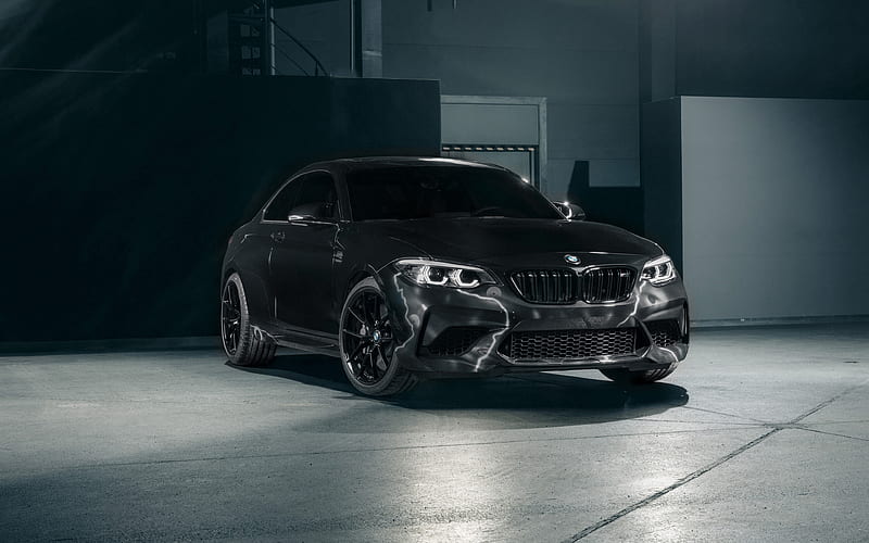 2020, BMW M2 Edition, FUTURA 2000, black coupe, front view, exterior, tuning M2, German cars, BMW, HD wallpaper