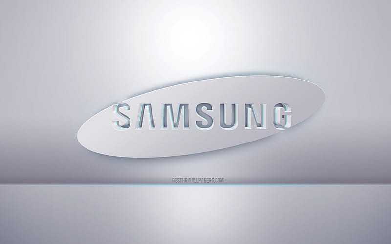 Chiêm ngưỡng logo Samsung trắng đen 3D với kiểu dáng hiện đại và sang trọng, tạo nên sự tinh tế và tự tin cho thương hiệu hàng đầu thế giới này.
