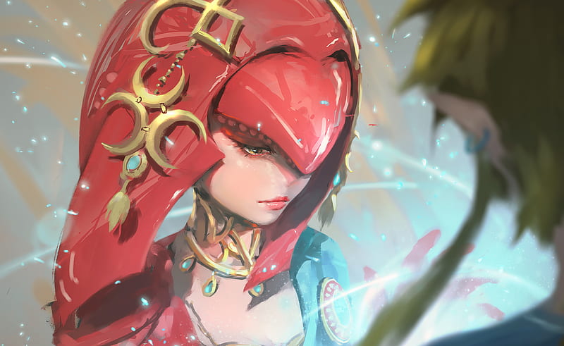 Mipha, anime-girl, anime, artist, artwork, digital-art, HD wallpaper