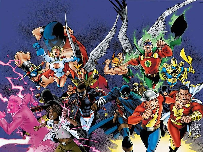 JSA, DC Comics, Superheroes, Comics, HD wallpaper