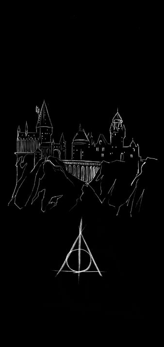 Harry potter, android, castle, drawing, harry potter, hogwarts, HD phone wallpaper
