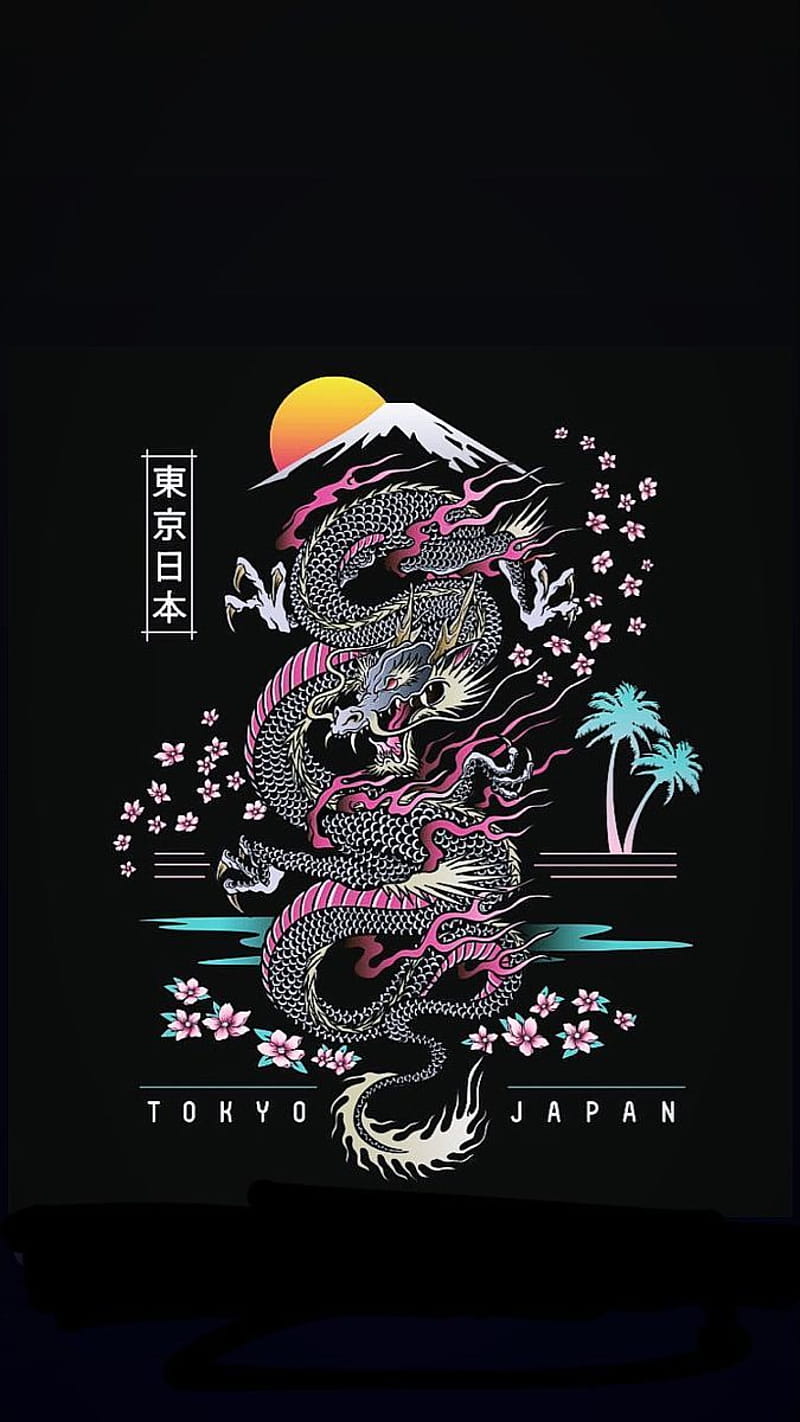 Pin em . Edgy , Japanese iphone, Dragon iphone, Japanese Tumblr, HD phone wallpaper