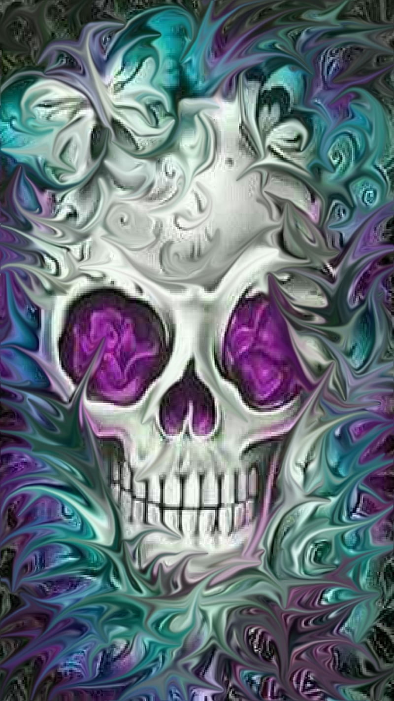 Dead Zone, bright, butterfly, colorful, colors, flourescent, green, love, skull, sugar, turquoise, HD phone wallpaper