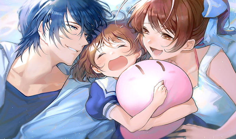 furukawa nagisa, okazaki tomoya, and okazaki ushio (clannad) drawn by  rurounin