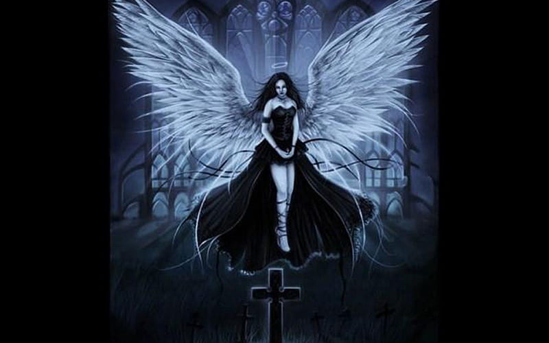 female angel of death wallpaper