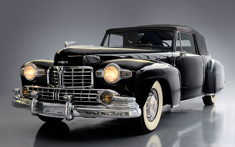 classic car, bueno, black, vintage, automobil, HD wallpaper