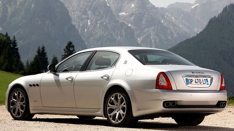 Maserati, Maserati Quattroporte, Car, Full-Size Car, Luxury Car, Silver Car, Sports Sedan, HD wallpaper