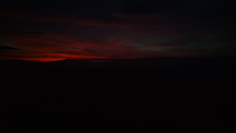 Dark evening, dark nature, landscapes, lovely, mountains, nature, red, sun,  sunset, HD wallpaper | Peakpx
