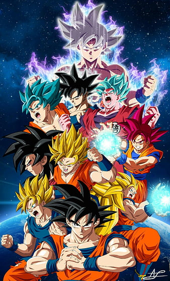 Goku Wallpaper 4K, Dragon Ball, AMOLED, Retro