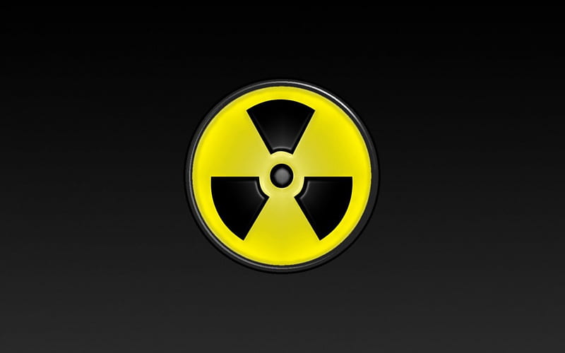 radioactive, warning, nuclear, symbol, HD wallpaper