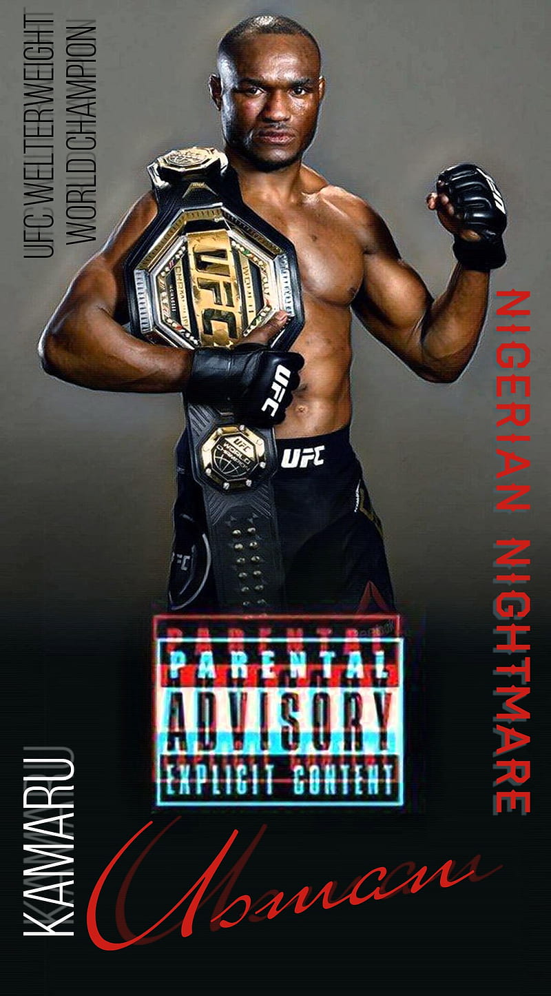 Usman111, Mma, World Champion, UFC, Kamaru Usman, HD phone wallpaper