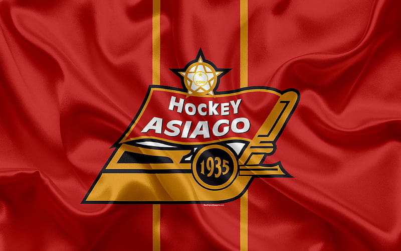 Asiago Hockey 1935 Italian hockey club, logo, emblem, Alps Hockey League, Serie A, Asiago, Italy, HC Asiago 1935, hockey, flag of Italy, HD wallpaper