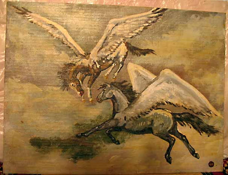 flying Pegasuses, winged horse, pegasus, wings, flying, horse, other, HD wallpaper