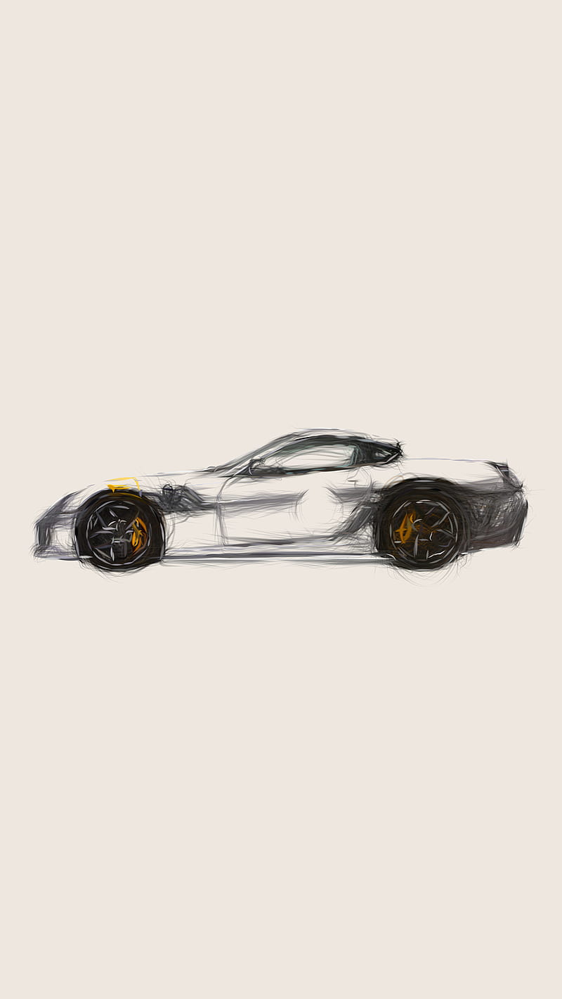 Ferrari wheels go fast, amazing, drawing, engine, fast car, faster, lux, powerful, stock car, HD phone wallpaper