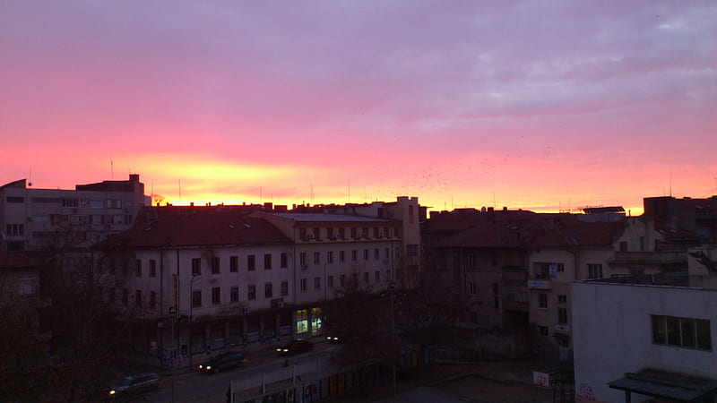 beautiful sunrise in yambol,bulgaria, bonito, sunrise, yambol, bulgaria, HD wallpaper