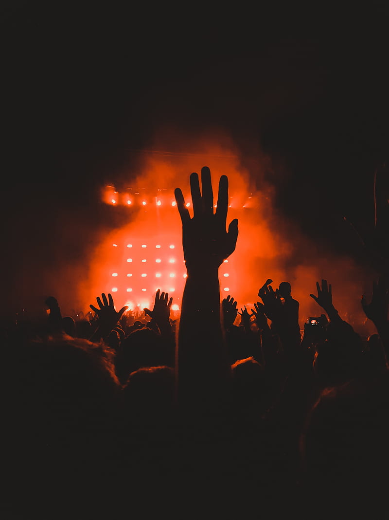 crowd, entertainment, concert, lights, stage, Others, HD phone wallpaper