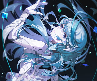 anime girl with white hair tumblr