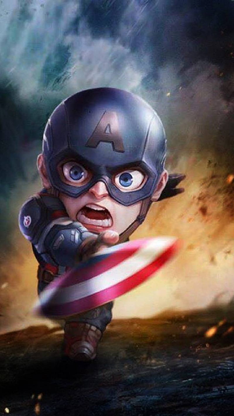 Baby Captain America, funny, halloween, joker, marvel, minions, scorpion,  scorpions, HD phone wallpaper | Peakpx