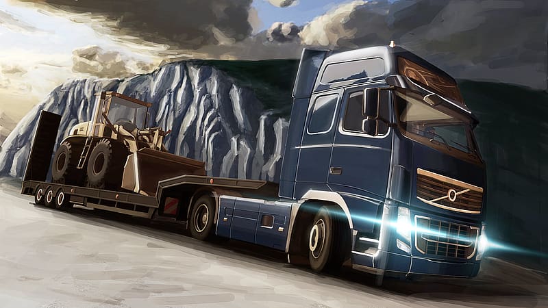Euro Truck Simulator 2 HD wallpaper