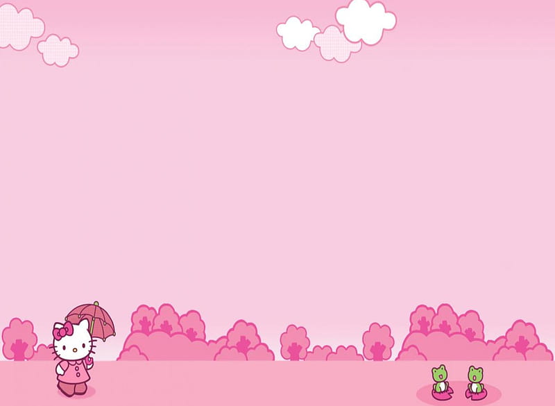 Cute Pink Hello Kitty Background Cat Kitty Cartoon Background Image And  Wallpaper for Free Download