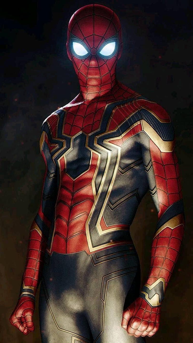 Spider-Man, spiderman, spider, man, avengers, homecoming, parker, peter, tom, holland, ironsuit, HD phone wallpaper