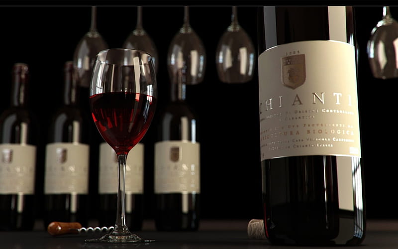 Chianti Red Wine, grape, drink, red wine, italian, HD wallpaper