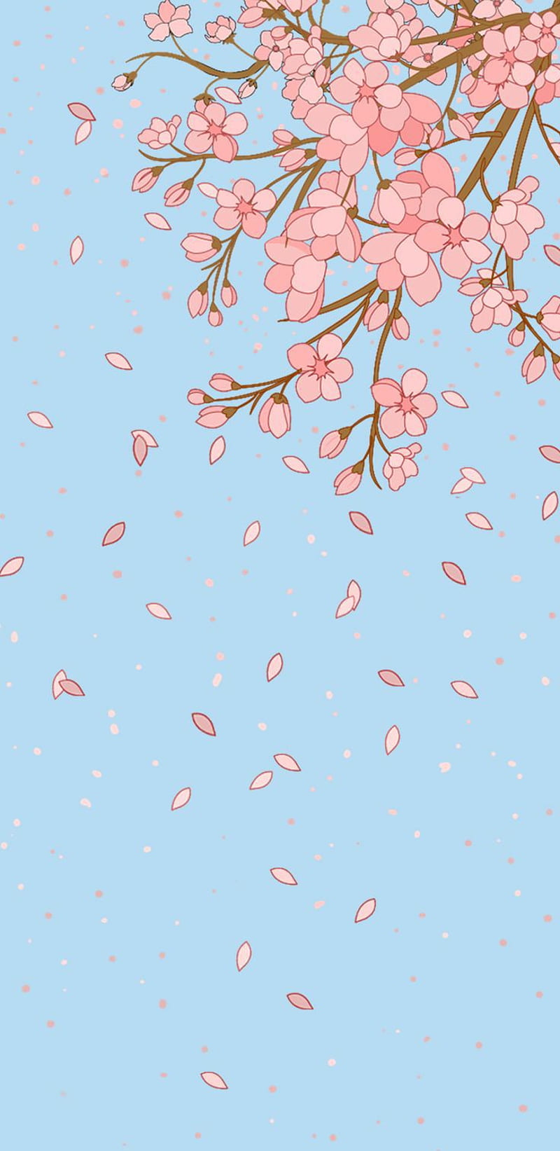 Sakura tree, art, cherry blossom, cherry blossom tree, kawaii, HD phone  wallpaper | Peakpx
