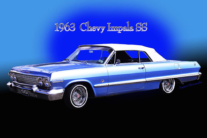 1963 Chevy Impala SS, RAGTOP, IMPALA, CHEVY, CAR, HD wallpaper