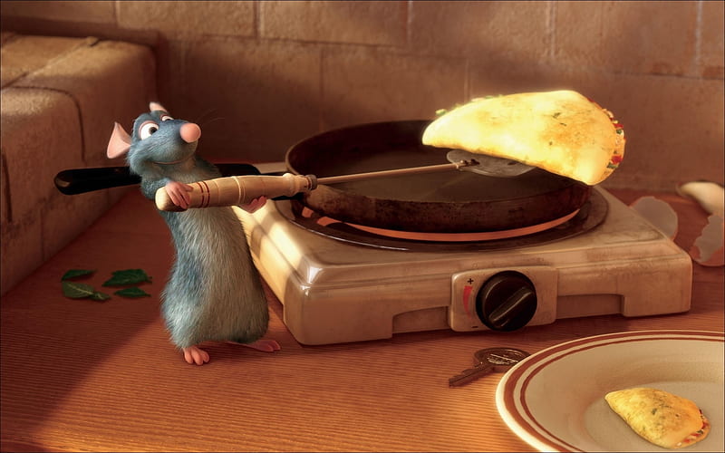 Ratatouille (2007), movie, food, animation, rat, ratatouille, disney, HD wallpaper