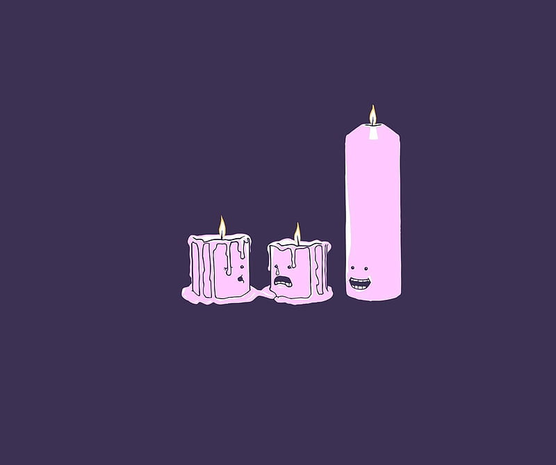 Candles Minimalism, candles, minimalism, artist, HD wallpaper