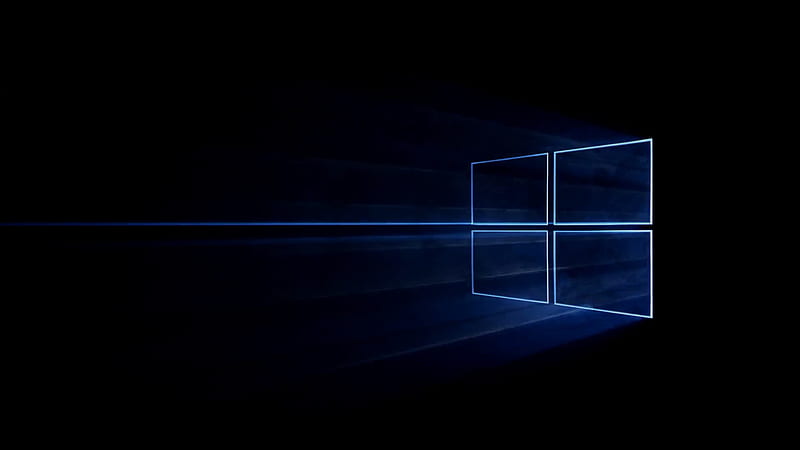 Dark Blue Windows 10 Logo Background Windows 10, HD wallpaper