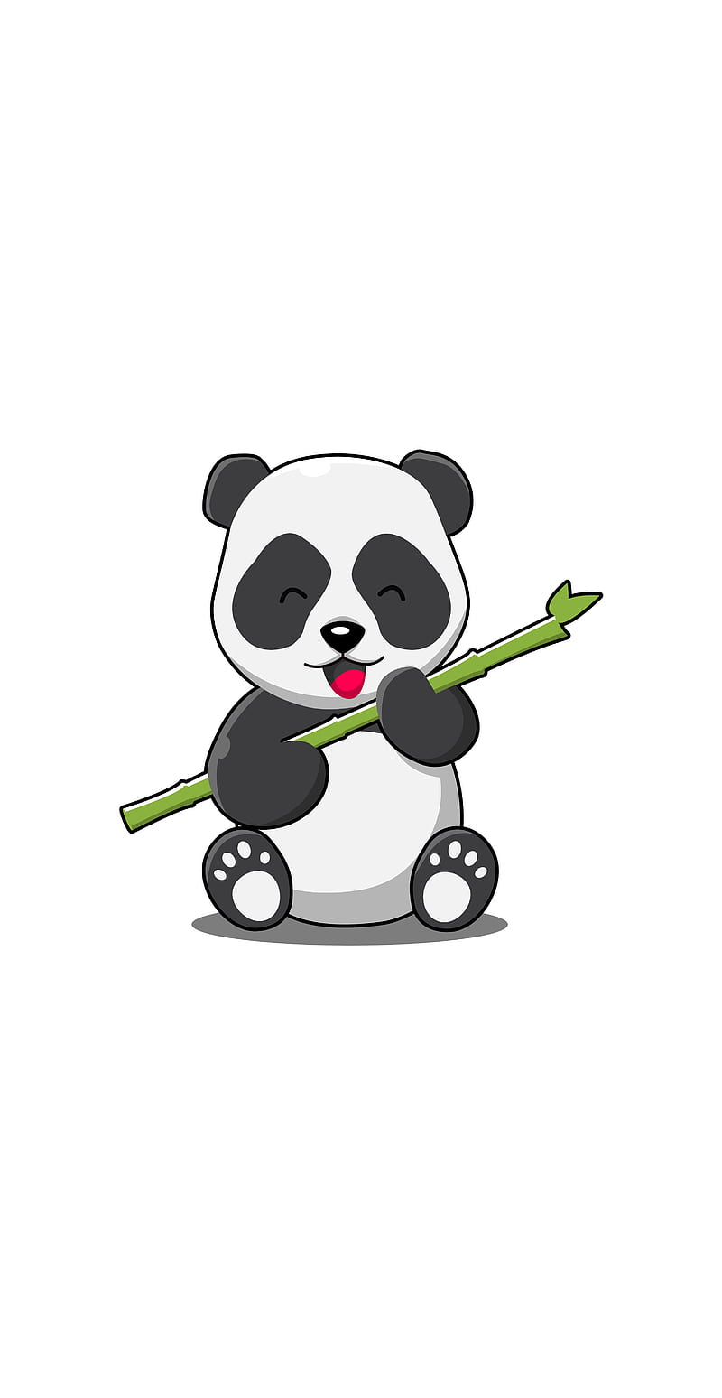 Panda Illustration, bear, bears, cheerful, cute, happy, polar, HD phone  wallpaper | Peakpx
