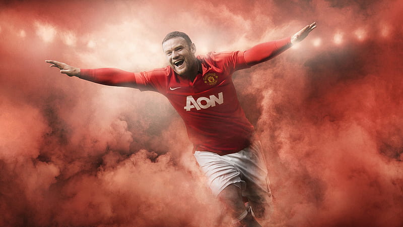 Wayne Rooney, football athletes, Manchester United, Premier League, England, HD wallpaper