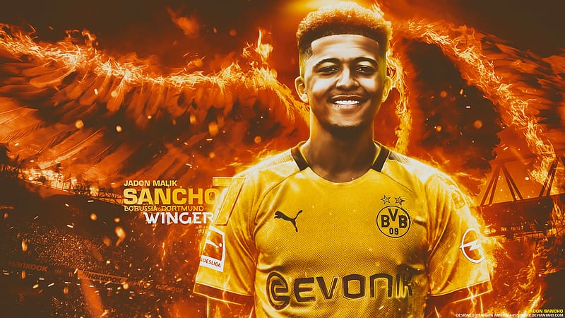 Sports, Soccer, Borussia Dortmund, Jadon Sancho, HD wallpaper