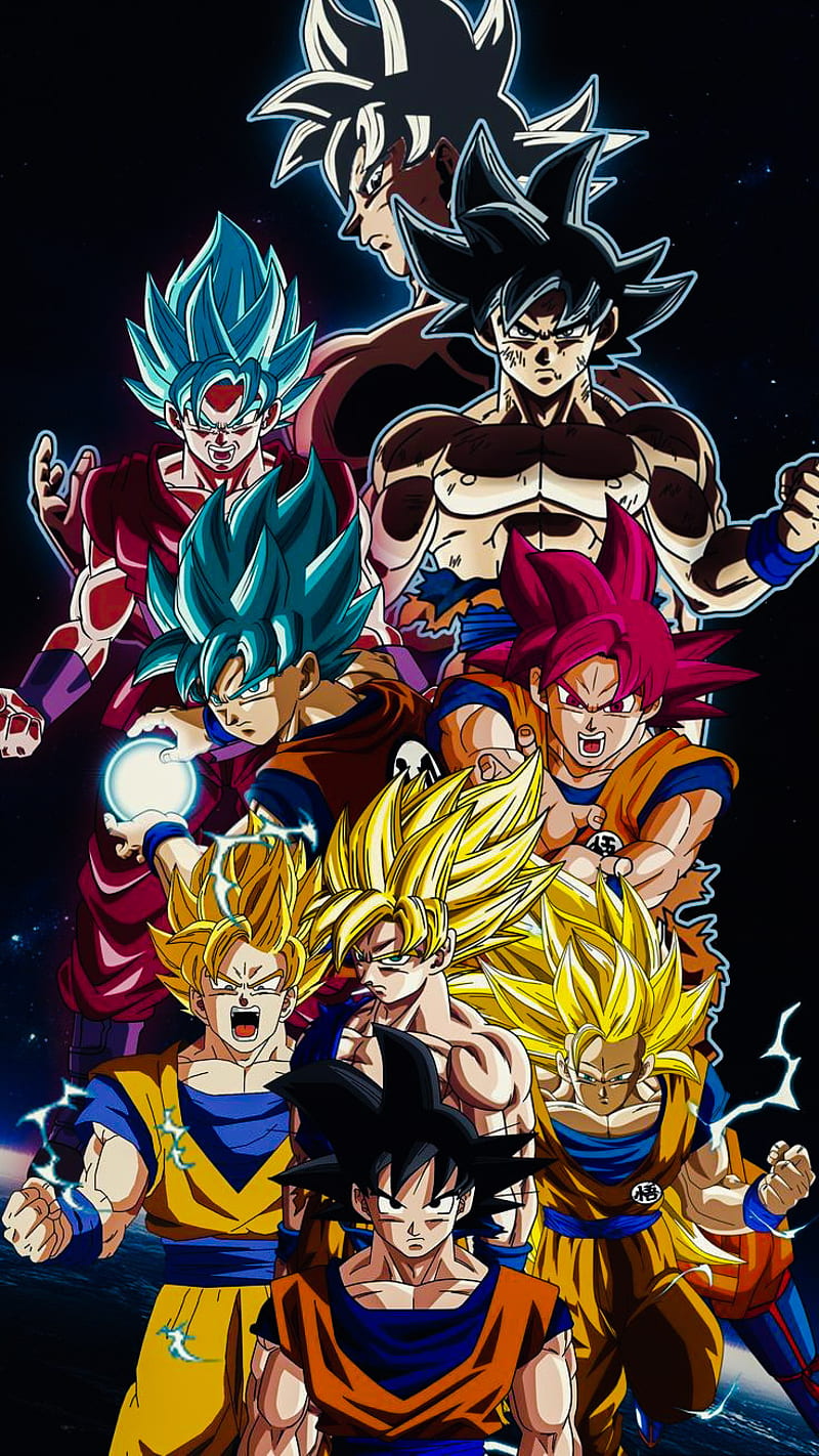 Son Goku Evolutions, ball, dragon, super, HD phone wallpaper