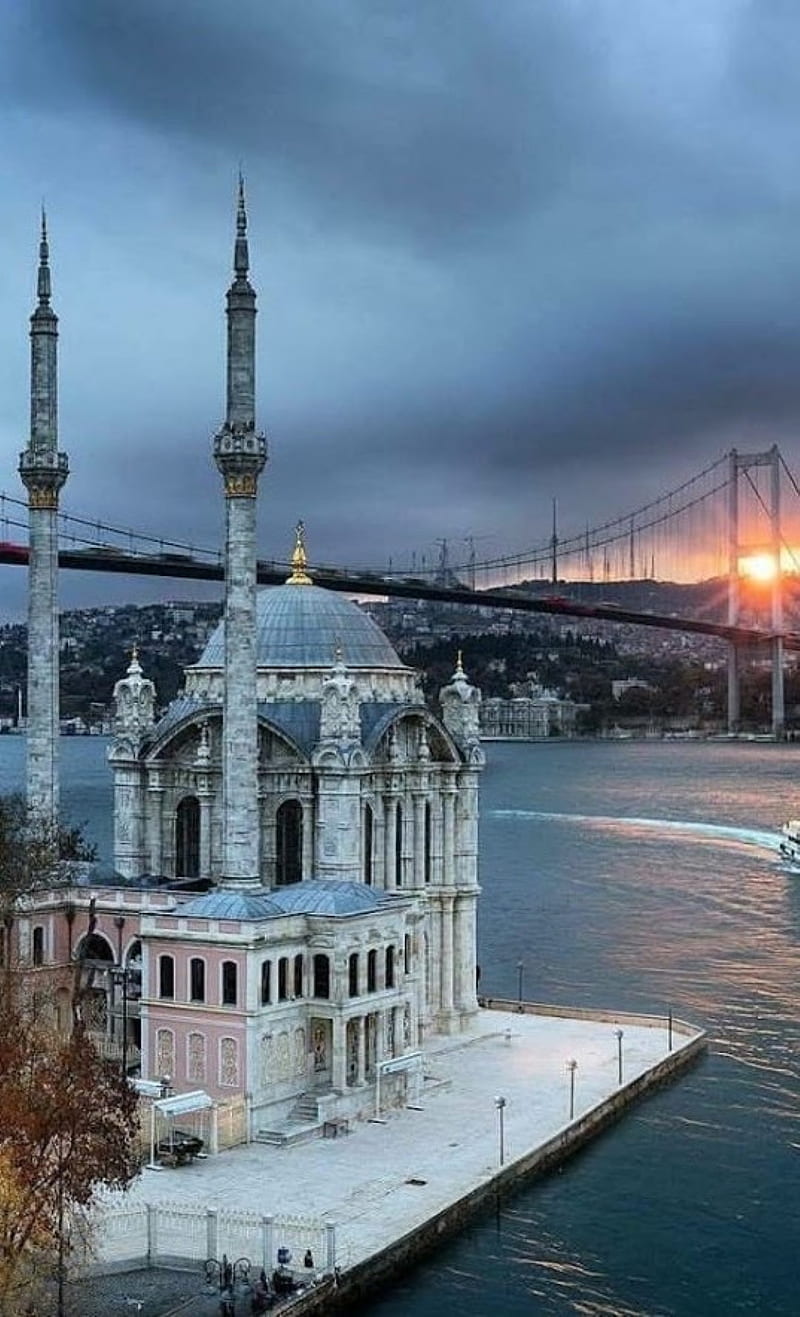 istanbul, mosque, ortakoy, HD phone wallpaper