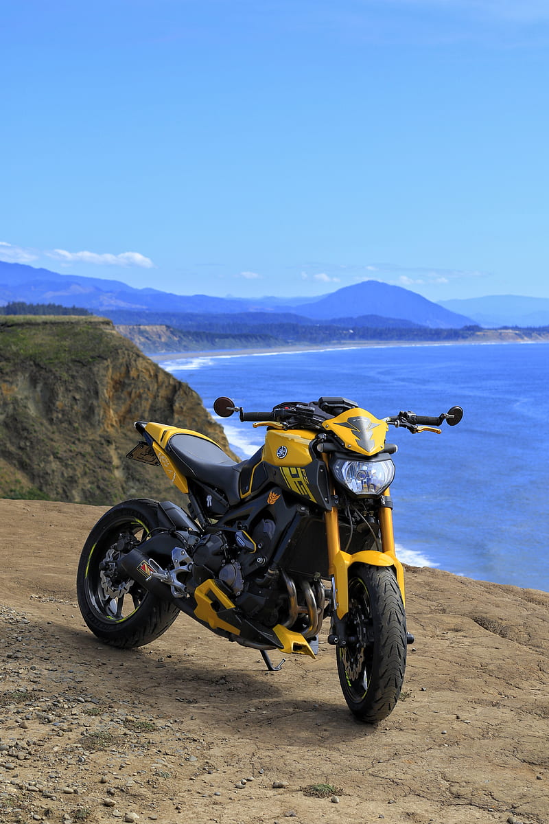 Yamaha FZ-09, bike, coast, hyper, motor, motorcycle, racer, ride, sportbike, super, yamaha, HD phone wallpaper
