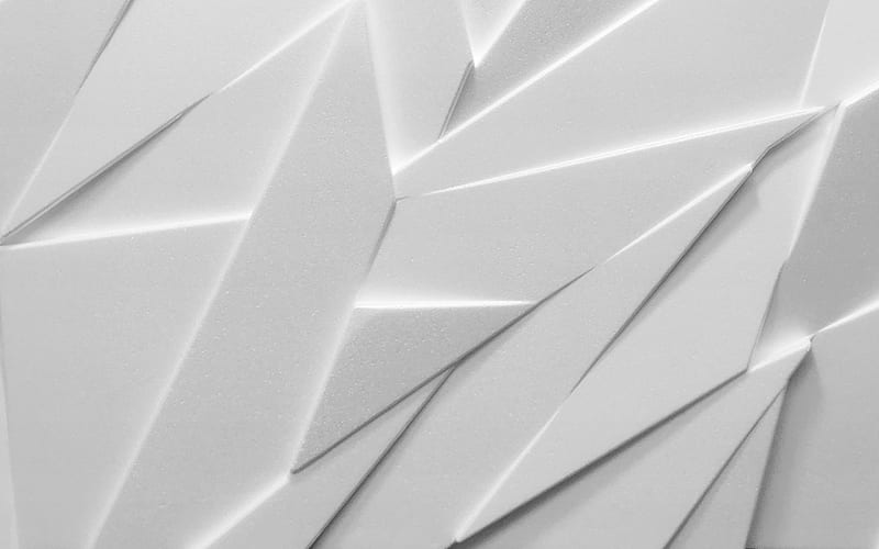 3d white texture, white geometric texture, 3d white background, 3d gypsum white texture, white creative background, HD wallpaper