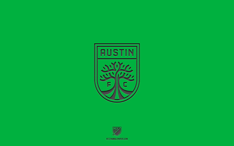 Austin FC green background American soccer team Austin FC emblem MLS  Texas HD wallpaper  Peakpx