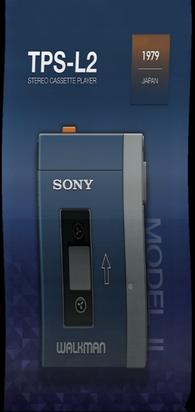 Sony TPS L2, 1979, analog, audio, blue, cassette, electronics, player, retro, tape, HD phone wallpaper