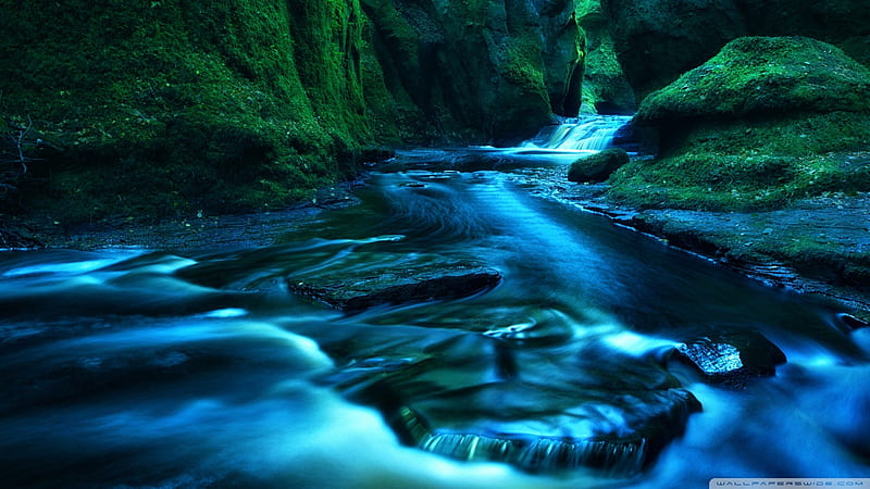 The Devils Pulpit Scotland, Scotland, nature, The Devils Pulpit, rivers, HD wallpaper